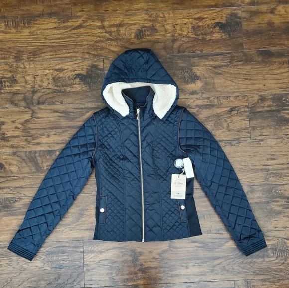 Ci Sono Jackets & Blazers - Ci Sono Size S Faux Fur Quilted Jacket